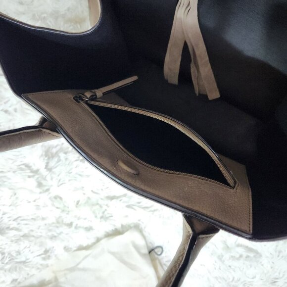 Calvin Klein Beige Suede Tote Bag With Dust Cover - Picture 3 of 9